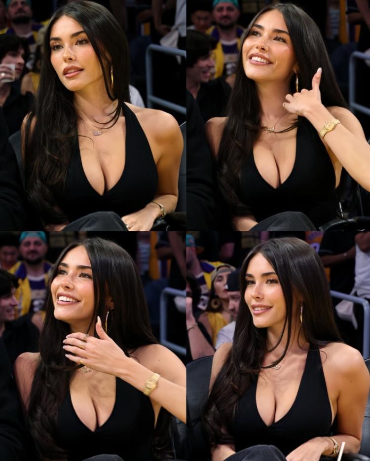 太顶了！“啤酒妹”与新男友贾斯汀-赫伯特观战湖人，一身性感装扮相当抢镜！

大家