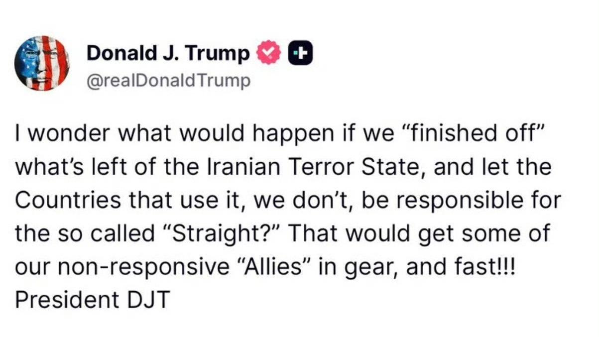 特朗普这是要从中东点火后要逃跑吗？有懂的友友看看这是什么意思？