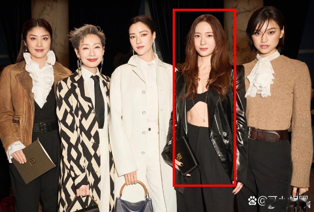 娜然和前辈叶童陈慧琳合影，话说她旁边的小姐姐好眼熟啊，是谁来着？ 