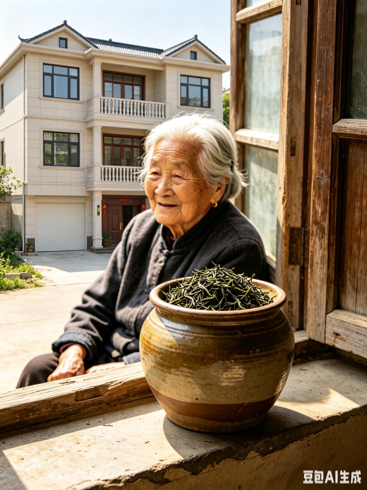 母亲｜90多岁的她，守着陶罐存满野茶
 
刚点开弟弟发来的小院视频，目光一下就落