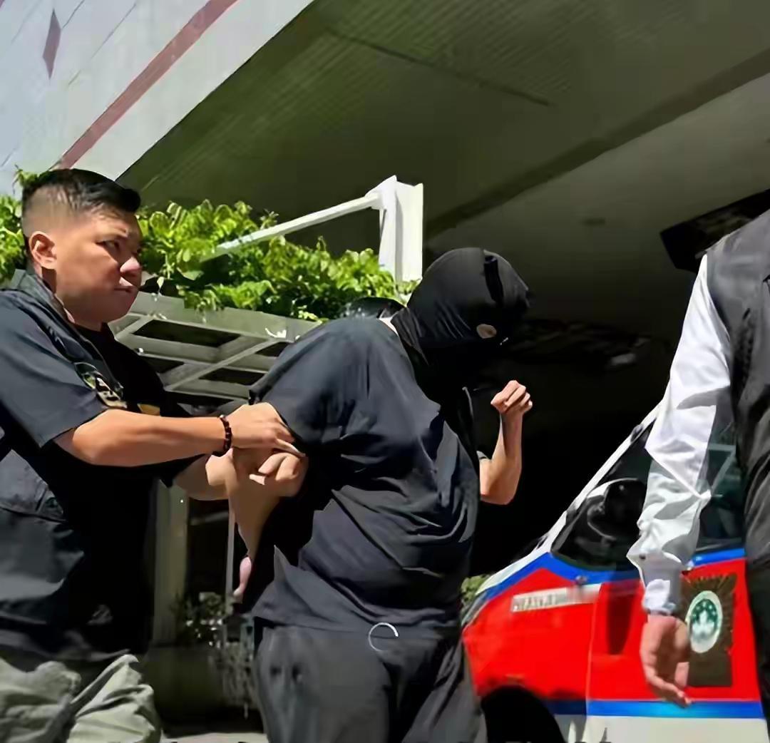 这个被警方押解，戴着黑头套的男人，他对至少4个不到18岁的男孩做了不可饶恕的事情