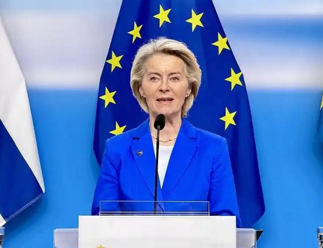 欧盟委员会宣布了！
 
11月26日，欧盟委员会主席冯德莱恩在欧洲议会的表态炸了