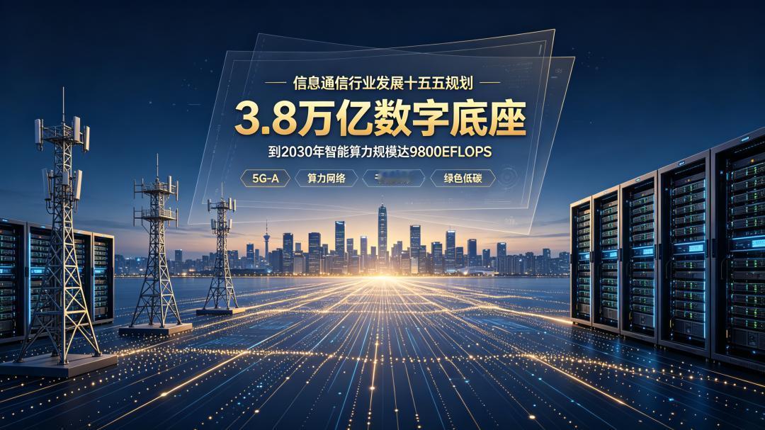 重磅！工信部十五五规划发布，3.8 万亿布局数字新基建
 9月7日，工信部一份文