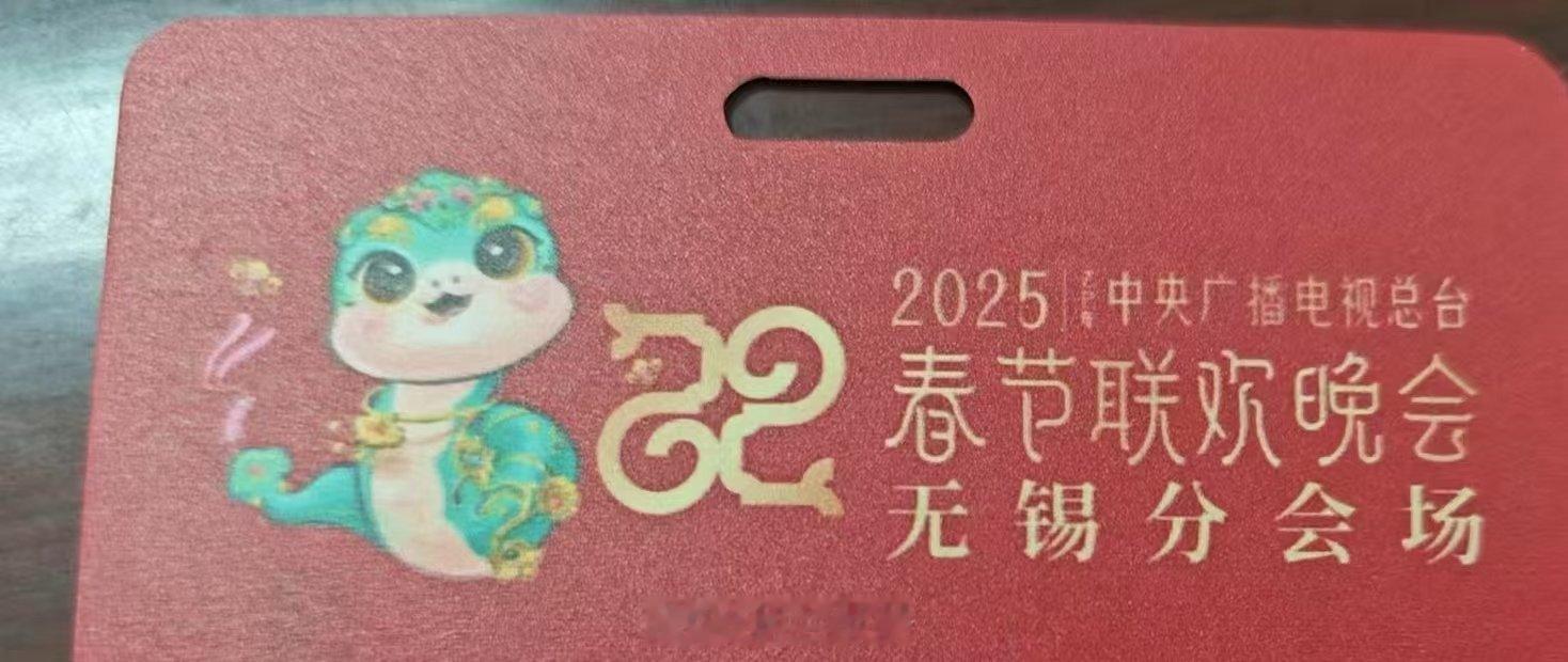 今年春晚分会场工作证长这样啊[doge] 