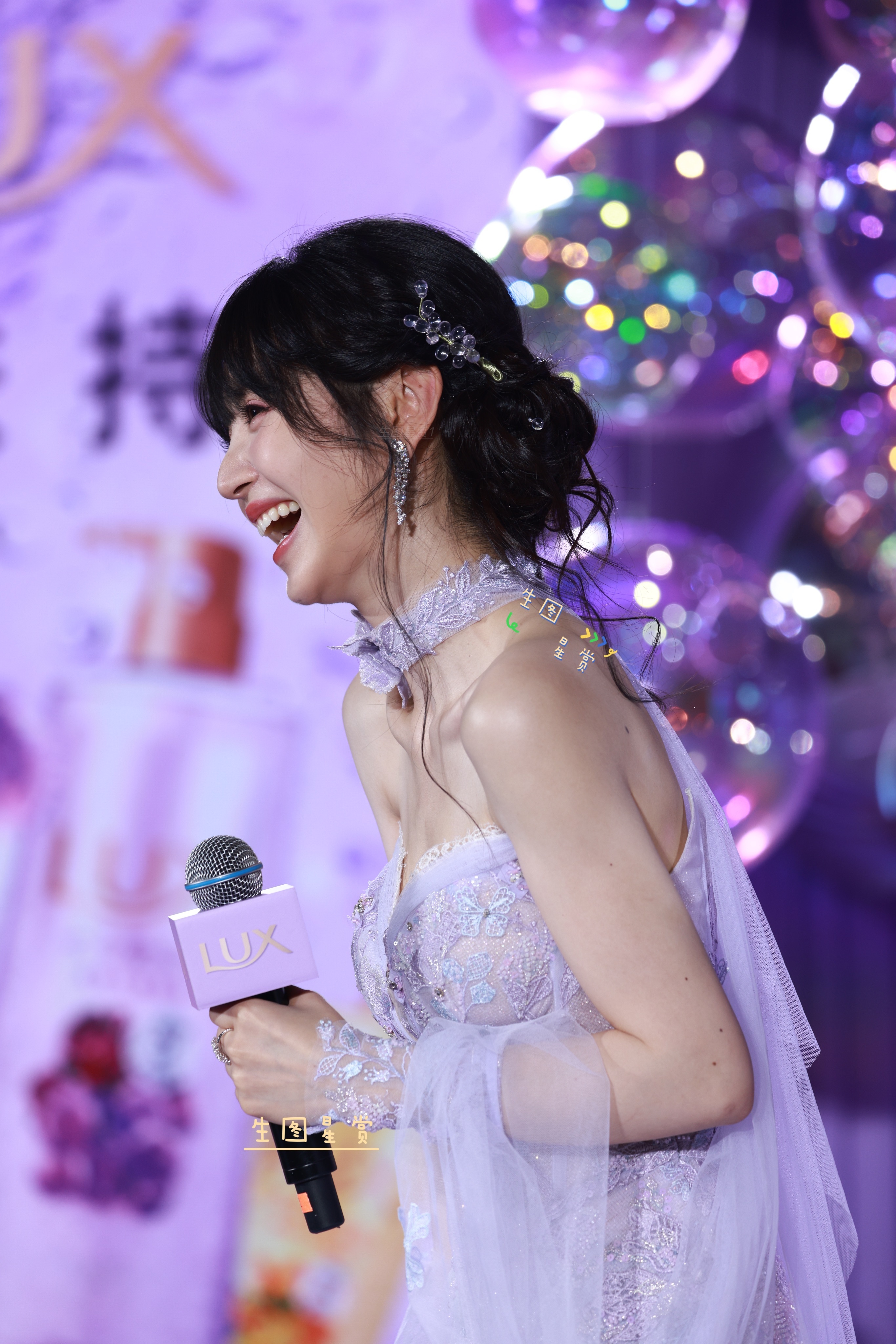 田曦薇深圳活动生图直出，公主小田美得好梦幻🌸💋🌃🫧田曦薇[超话] ​​​