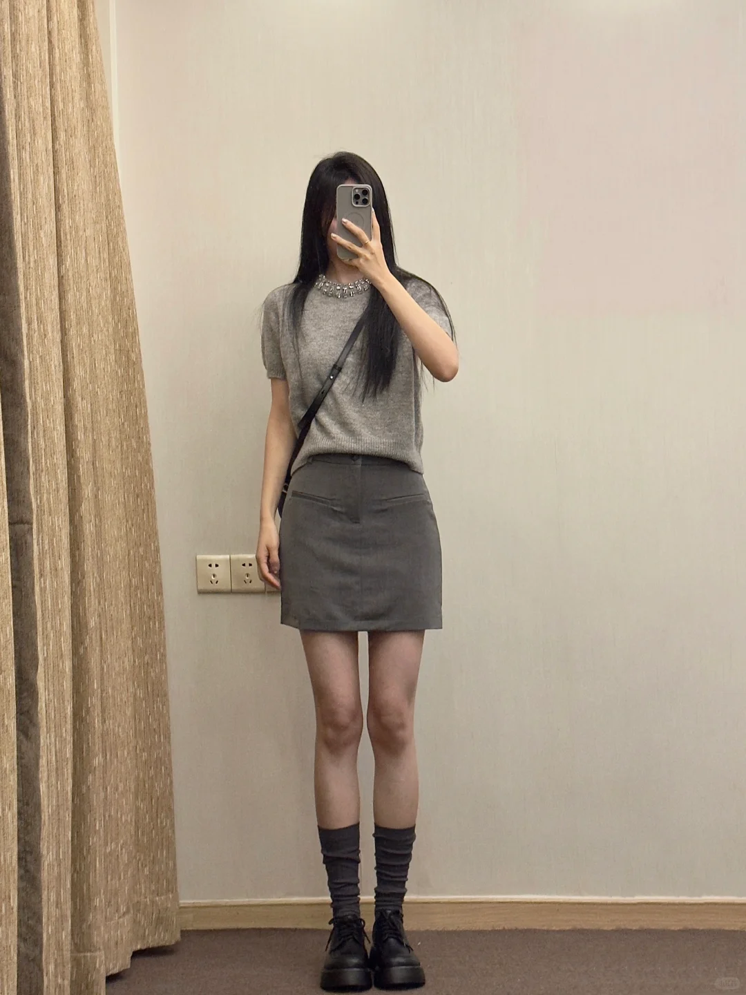 173cm女生｜适合高个子的灰色系一套～