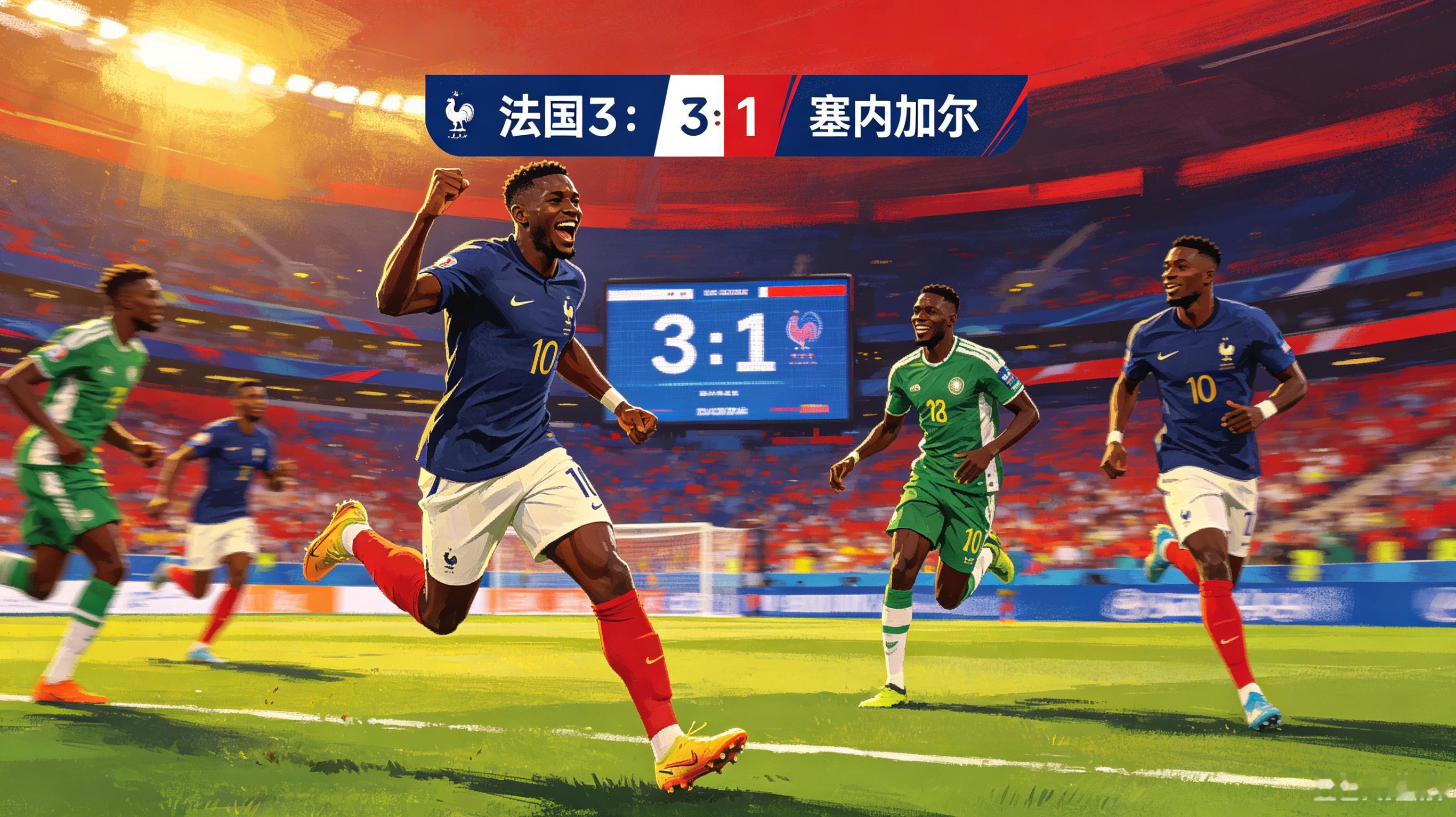 姆巴佩领跑金靴赔率法国VS塞内加尔世界杯 姆巴佩双响轰世界波 法国 3-1 复仇