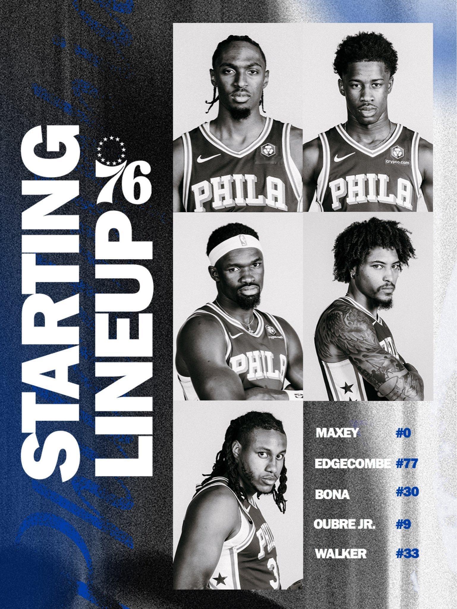 常规赛第8场：76人vs骑士[围观]首发阵容名单：马克西、埃奇库姆、乌布雷博纳、