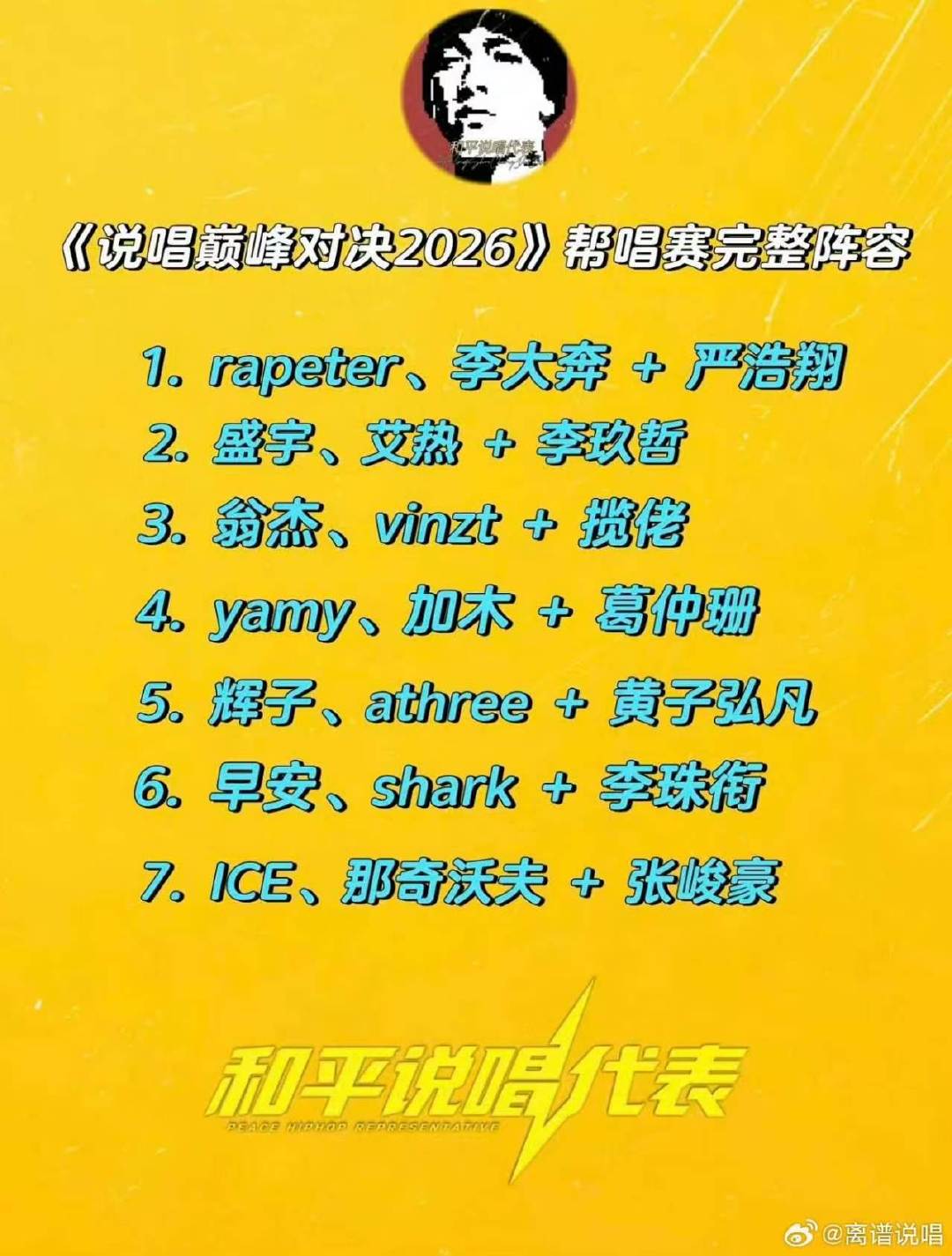 严浩翔帮唱李大奔rapeter张峻豪帮唱ice那奇沃夫严浩翔帮唱李大奔rapet
