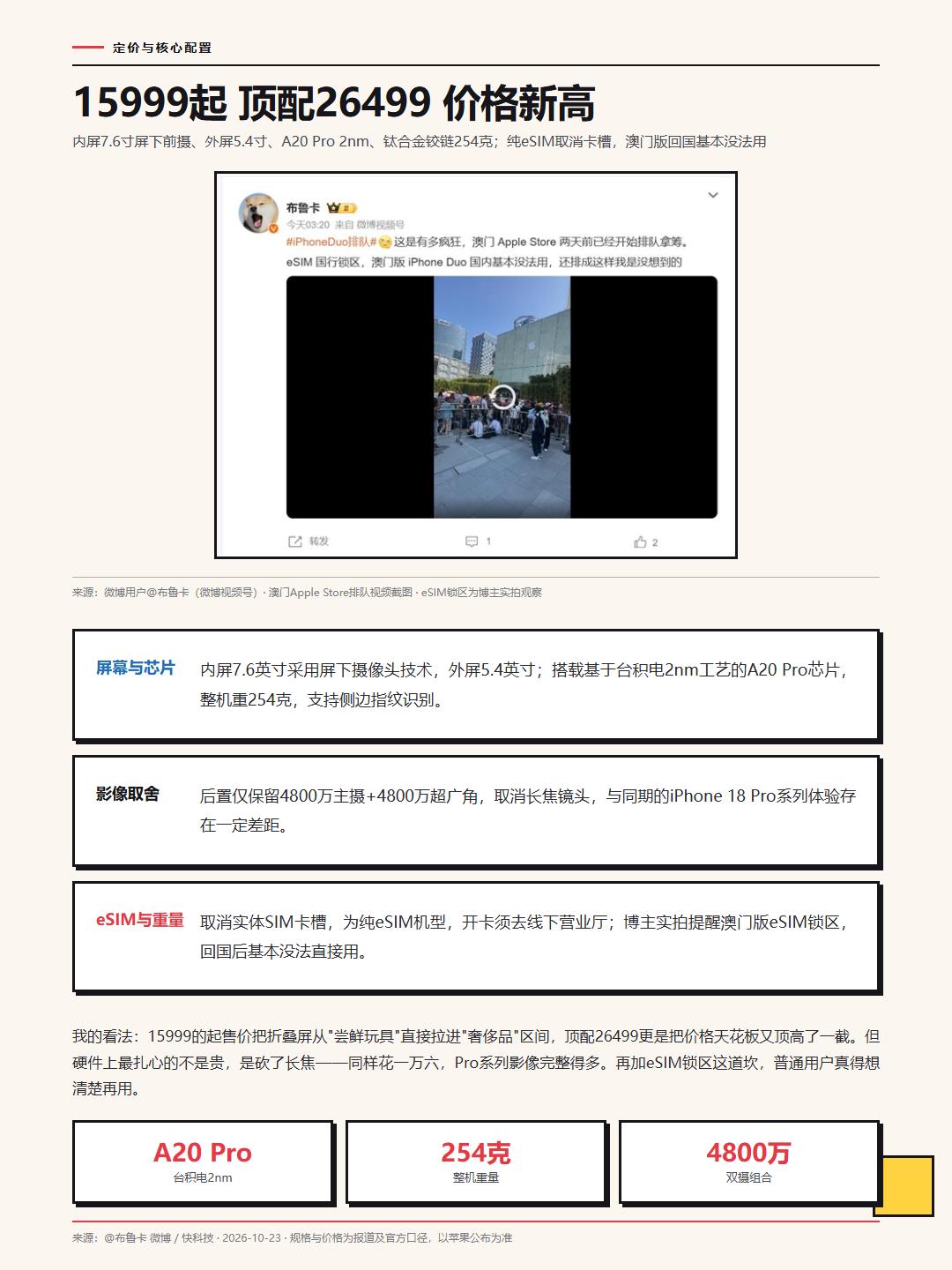 iPhone Duo今天开售，多地Apple Store排长队。澳门店有人提前两