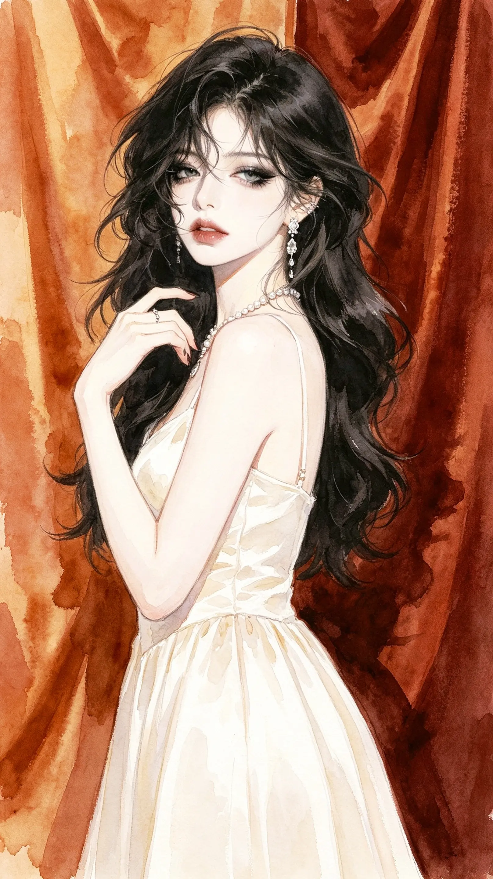 AI去水印造写真 ai创作 暗黑系创作 高级厌世感妆容 合伙人计划