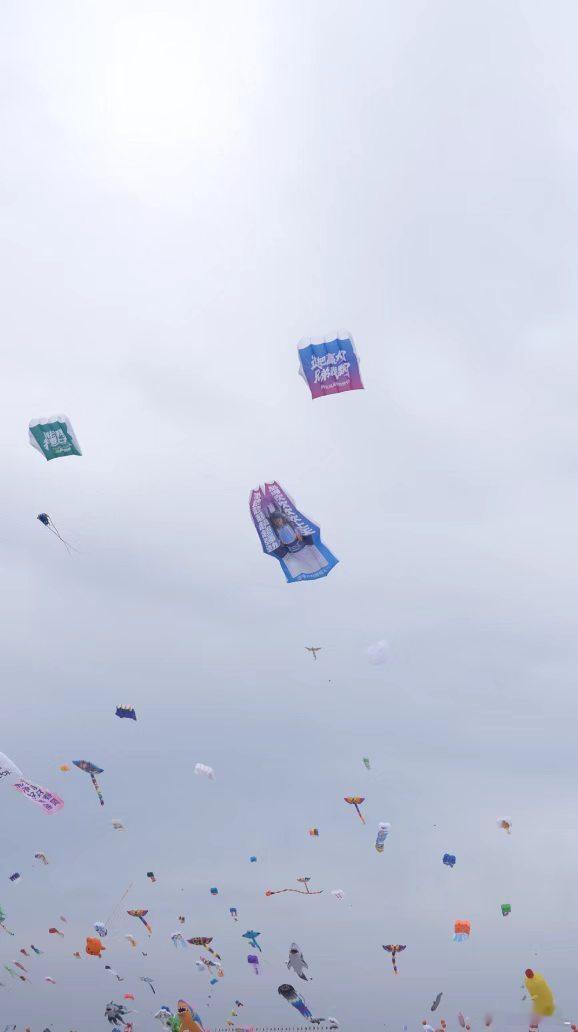 潍坊风筝节万物皆可乘东风飞天潍坊的天空就是大型脑洞现场，老板画的饼、同事放的屁、