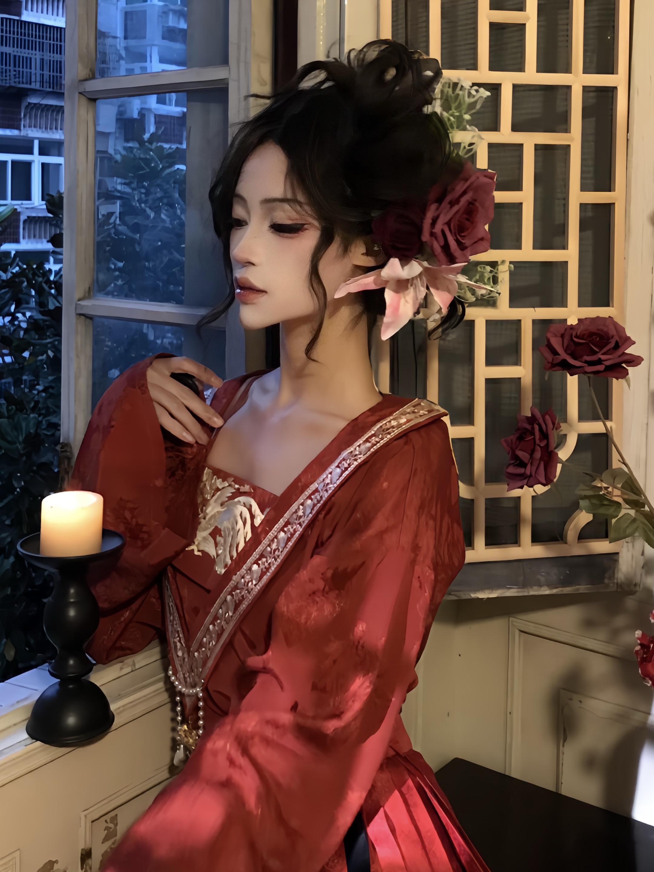 兰花指捻红尘似水。