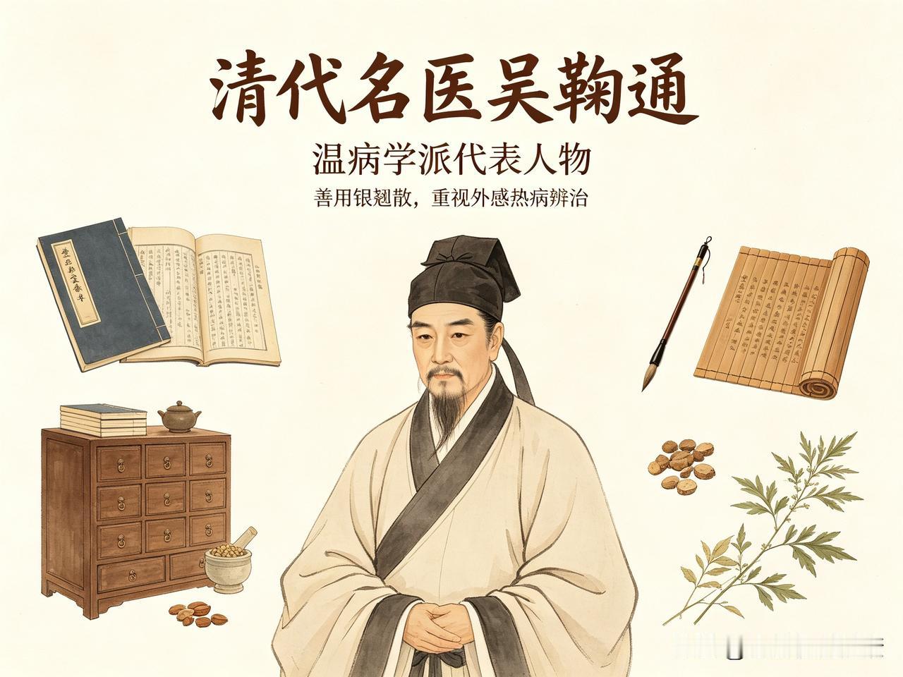 清代名医吴鞠通：他留下的银翘散、桑菊饮，至今仍在影响中医临床。
 
吴鞠通是清代