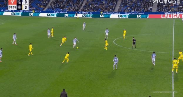 西甲第16轮 皇家社会1:2赫罗纳贡萨洛·格德斯单刀破门 