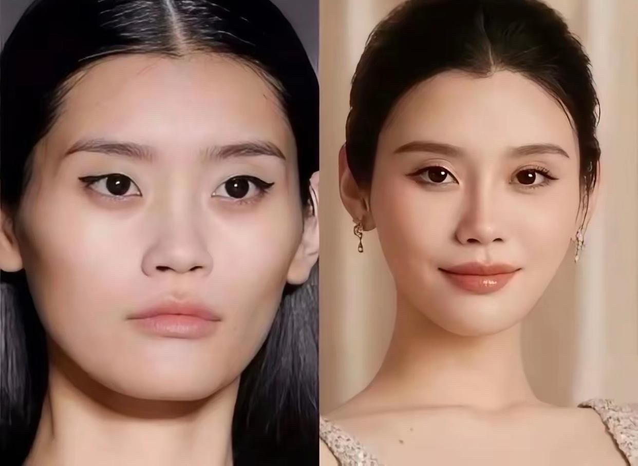 真正聪明的从来都是微调，不会直接换张脸。奚梦瑶就是典型美商在线的，小修小补就够了