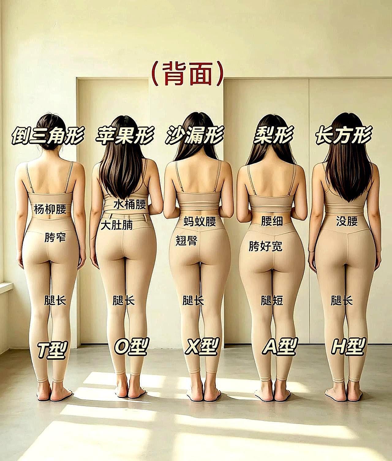 女性有五种气质类型的身材，但是人各有各的审美观，这五种身材那个才是你钟意的呢？