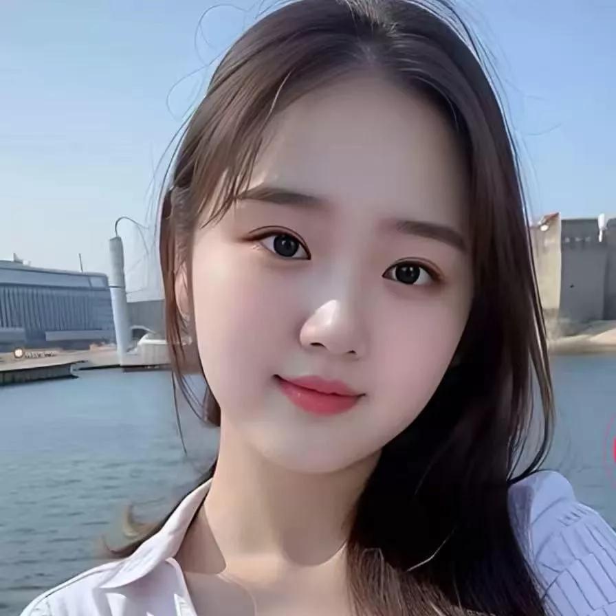 元气少女在海边，微笑面对每一天！🌊😊