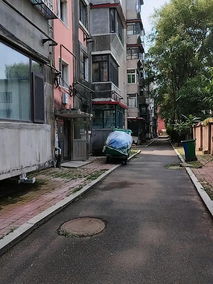 吃完饭在家楼门口这条东西小路上溜达，散步，消化食。

溜达到一个楼门前，突然听到