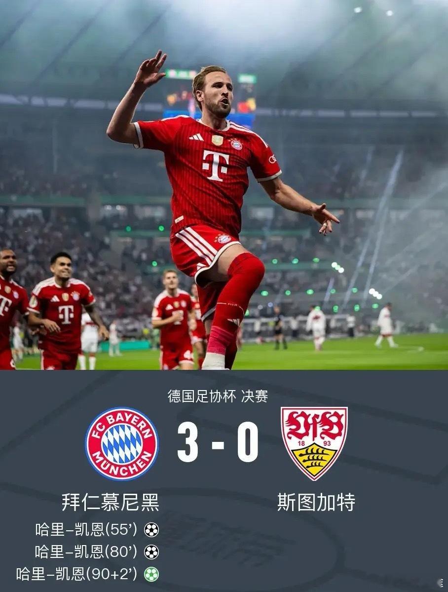 足球 北京时间5月24日德国足协杯决赛，拜仁慕尼黑对阵斯图加特。上半场，两队均无
