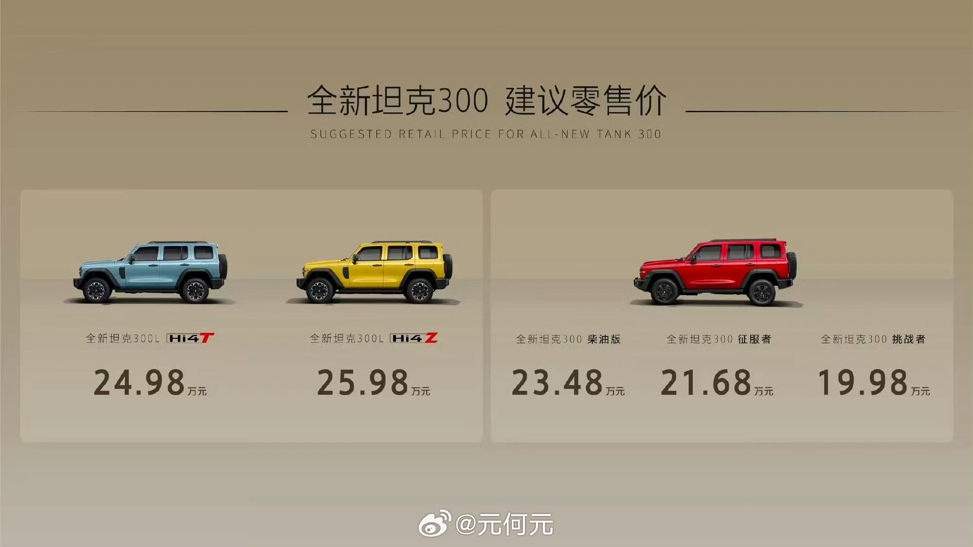 坦克300卖这个价，就问还有谁？长城“混”起来，真是拦不住啊！全新坦克300上市