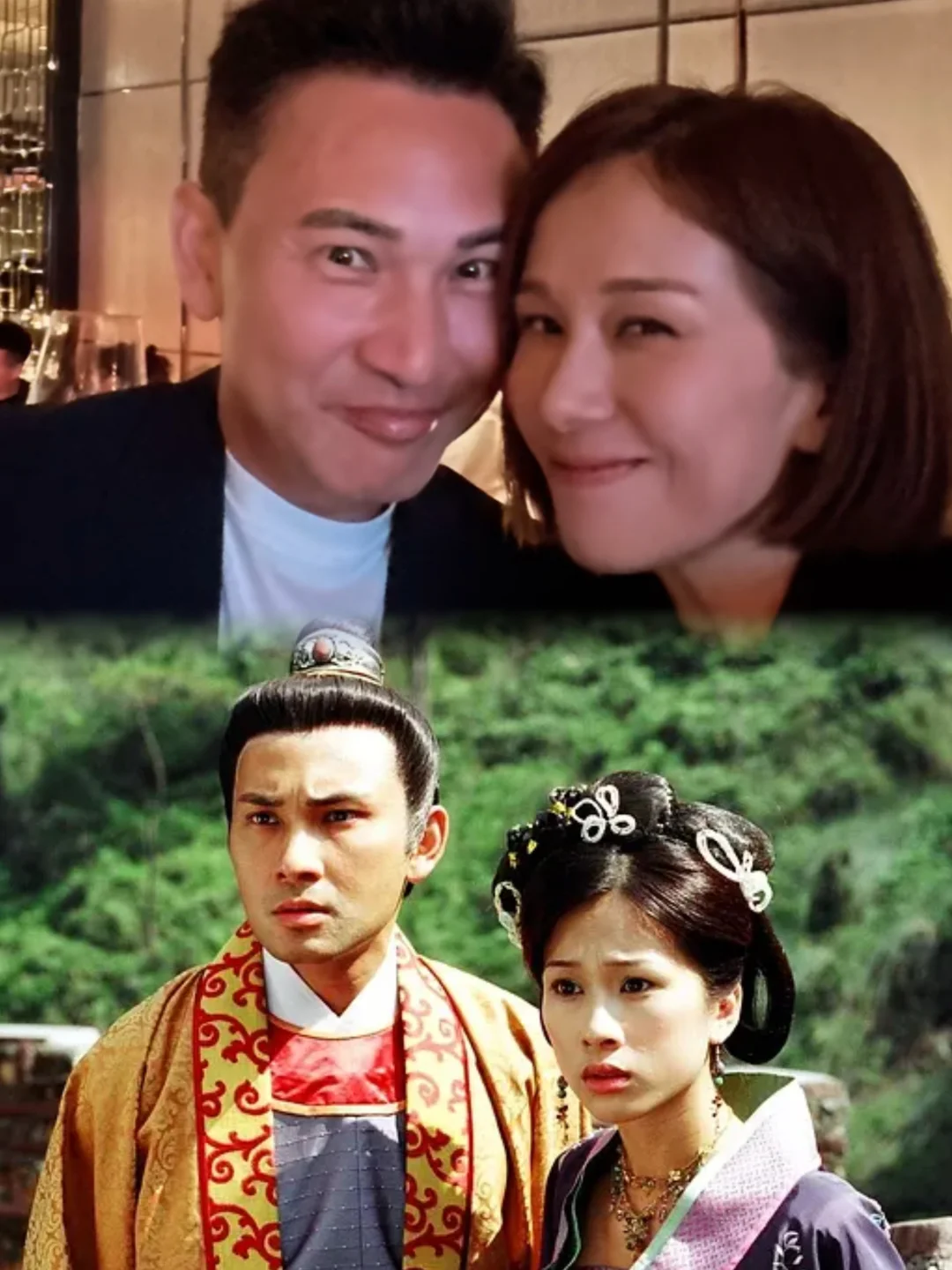 林文龙和文颂娴时隔25年后合影，是智轩顿珠