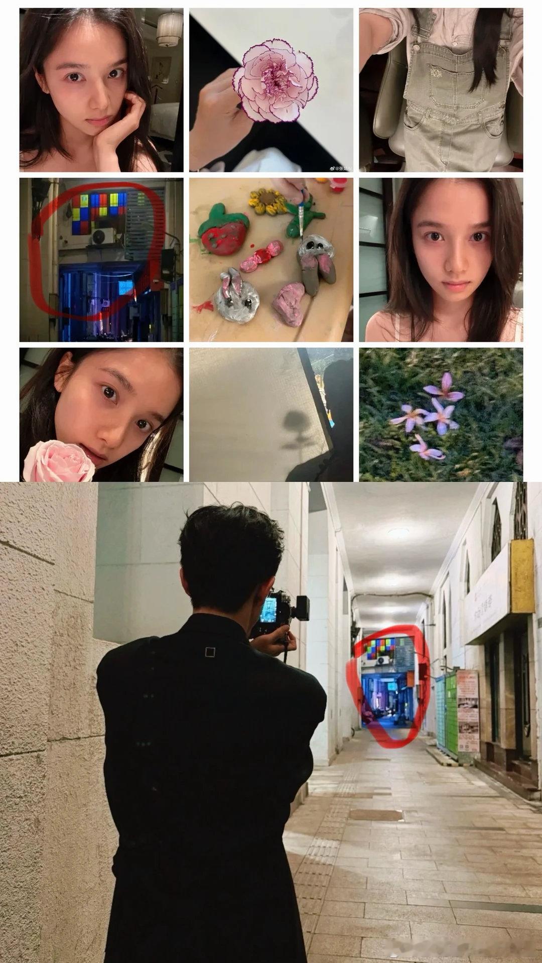 李现张婧仪拍了同一个场景李现张婧仪文艺批的默契今天从李现工作室发的live，才发
