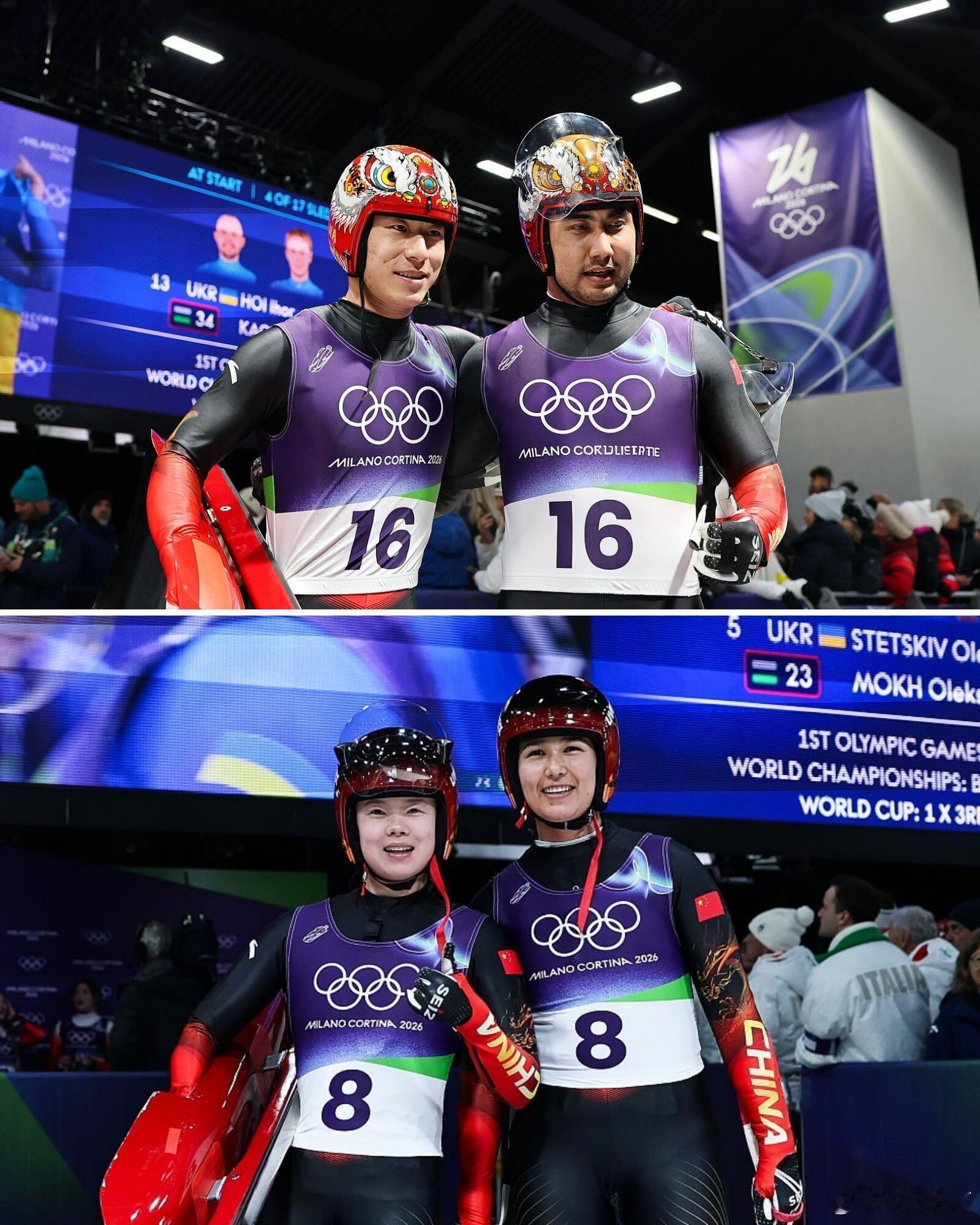 中国女子双人雪橇创造历史2月12日米兰冬奥会，中国雪橇双人赛创历史最佳！女子古丽