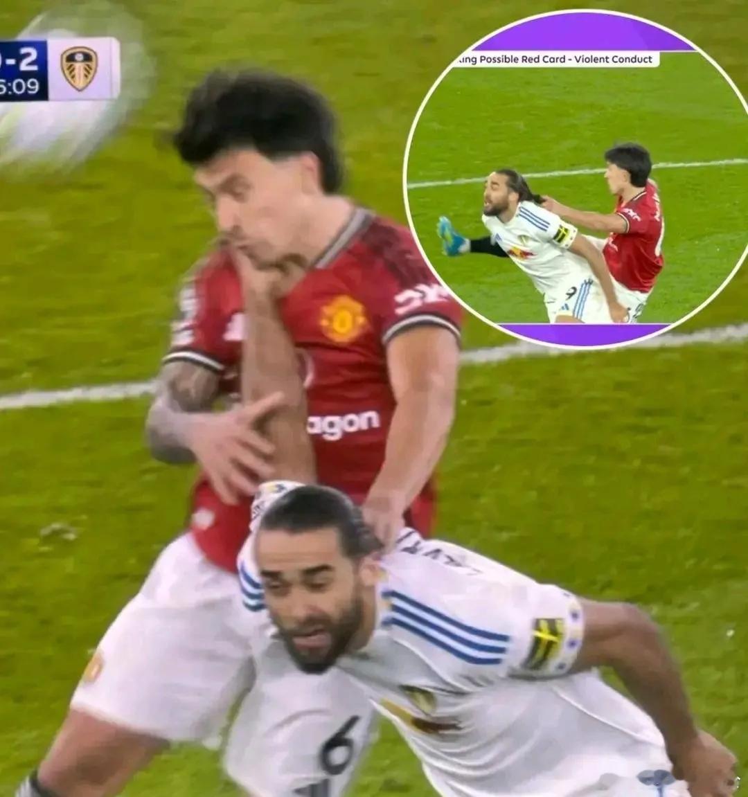 曼联1比2利兹联英超第32轮，曼联1-2输给利兹联。下半场第55分钟，VAR介入