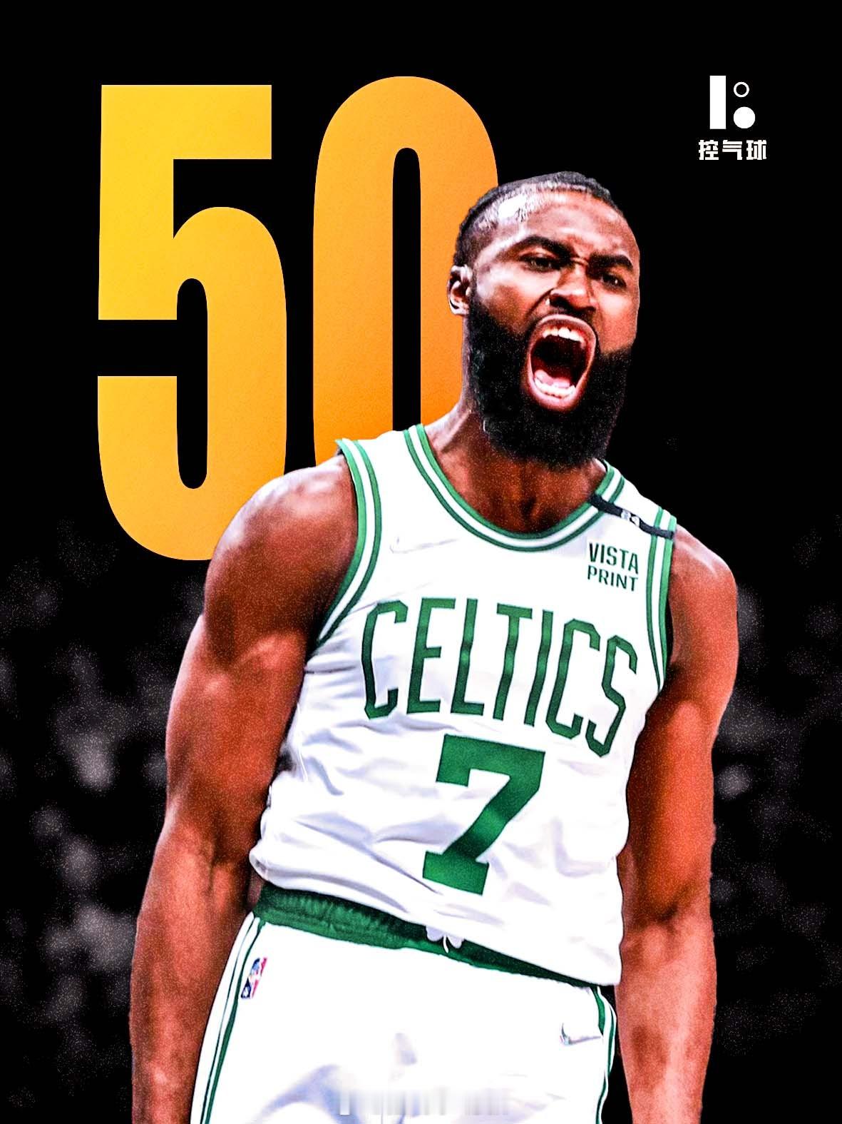 凯尔特人客场对阵快船，杰伦・布朗爆砍 50 分 3 篮板 5 助攻（投篮 26 