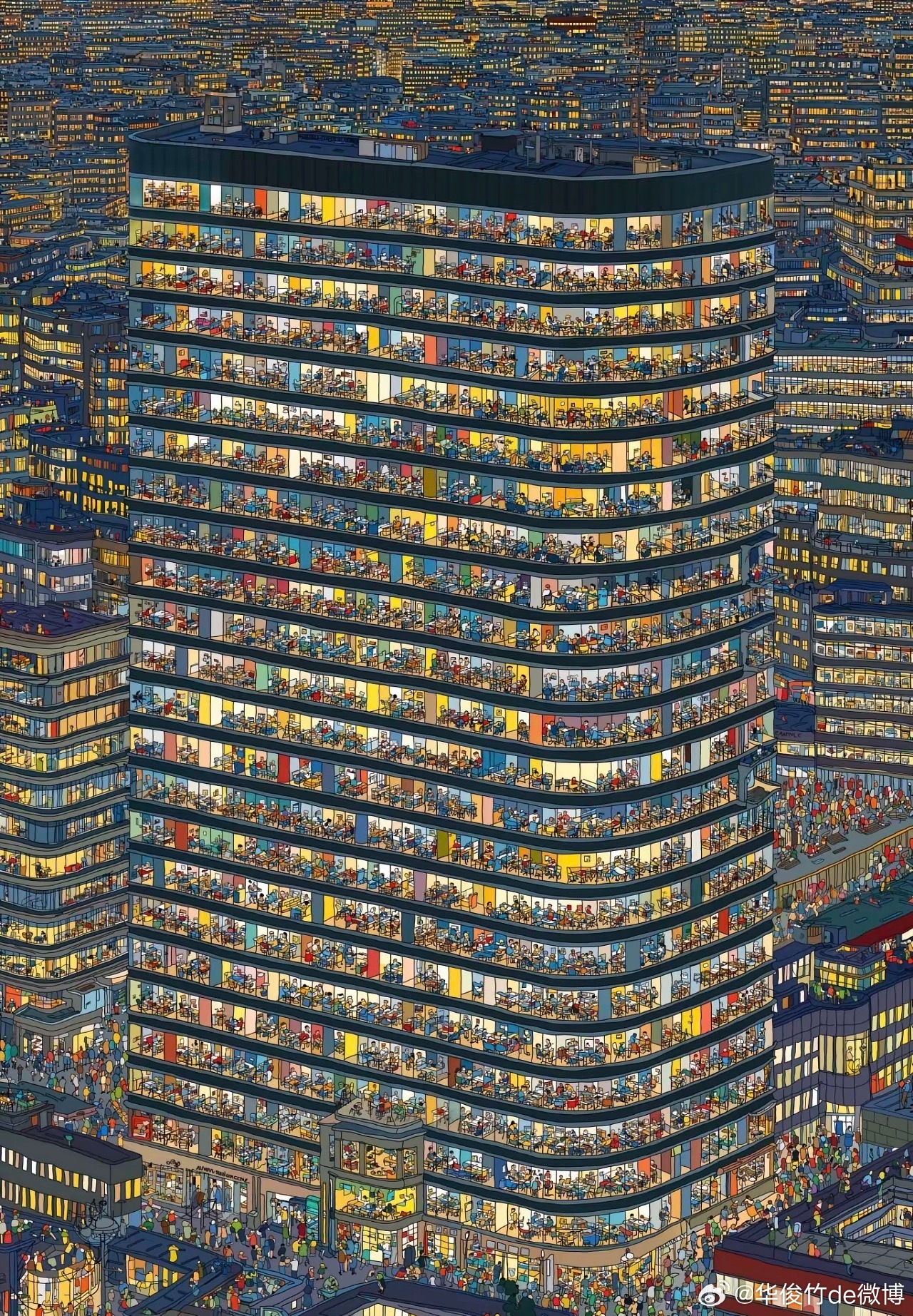 现代版清明上河图。 