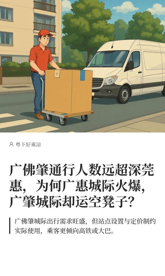 广佛肇通行人数远超深莞惠，广肇却没有人坐