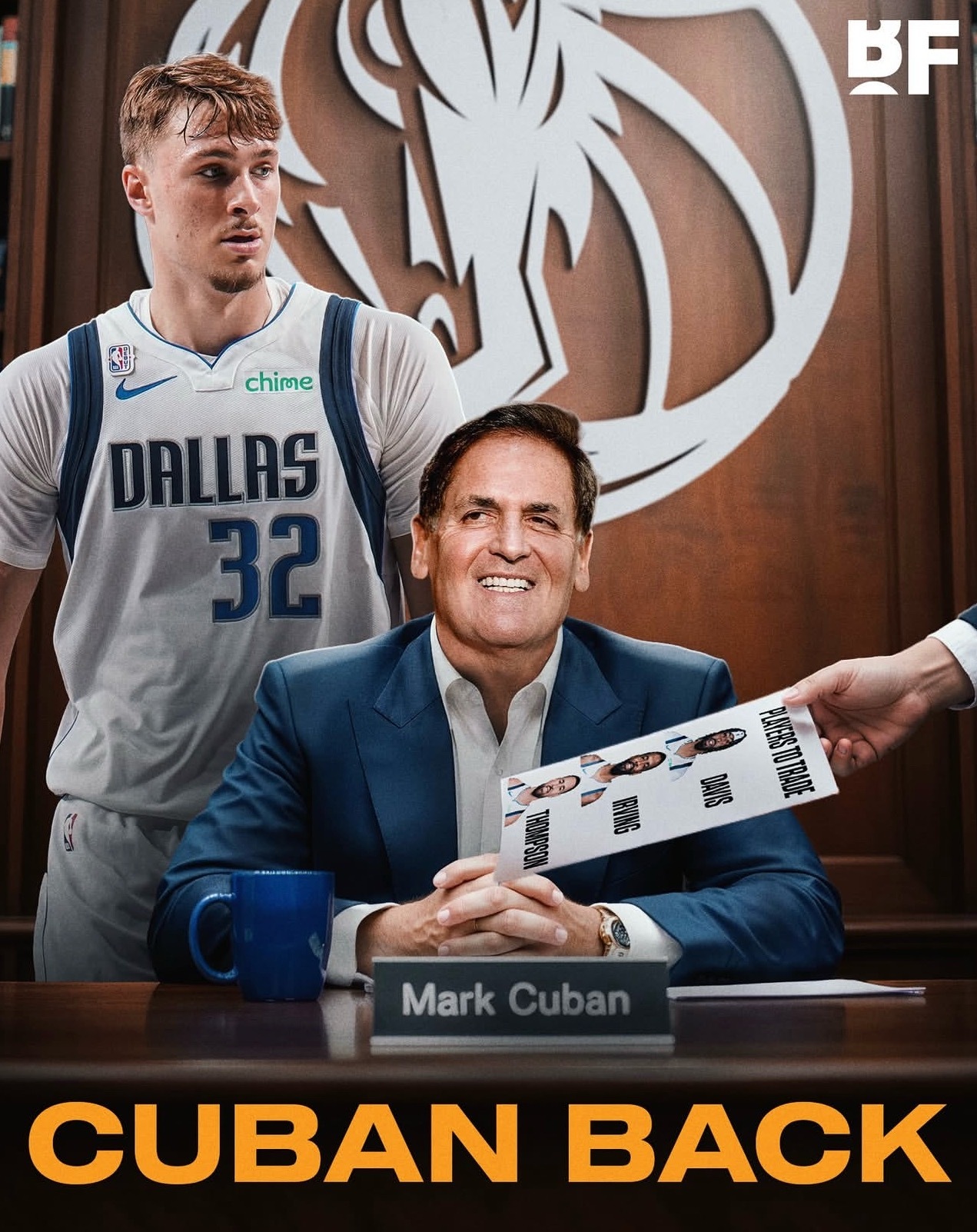 彻底重建？据《体育画报》报道称，被哈里森逐出篮球运营部的小股东库班已经重回谈判桌