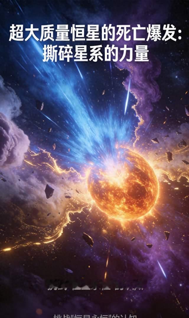 以为恒星都是永恒？超大质量恒星死亡爆发，威力足以撕碎星系