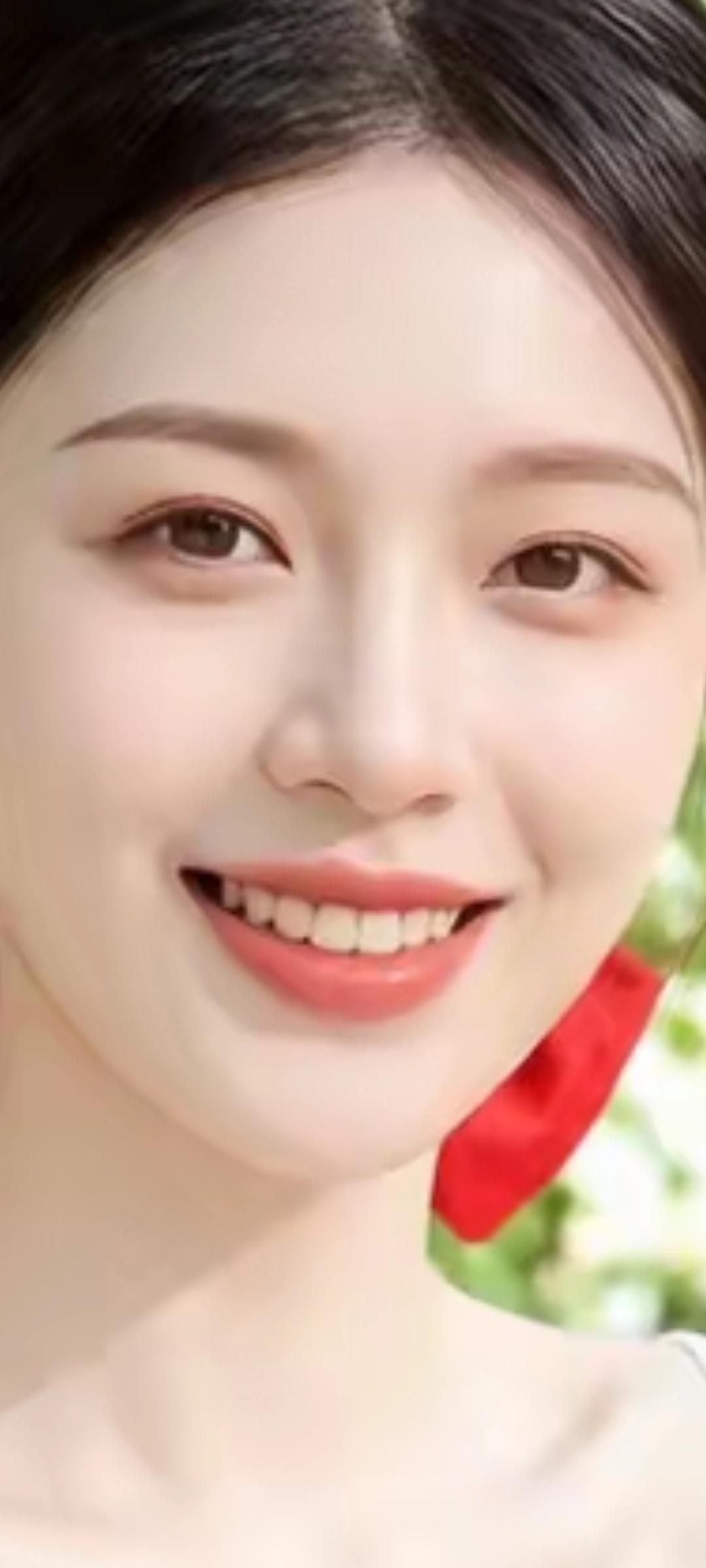 甜美笑容，元气满满的一天！😊✨