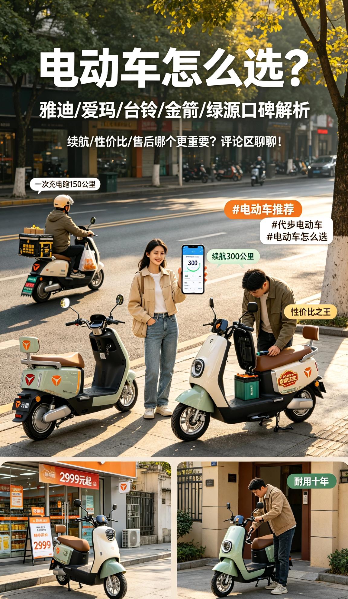 选电动车真的很纠结，有人看重续航，有人在乎性价比，还有人认准大品牌售后。雅迪、爱