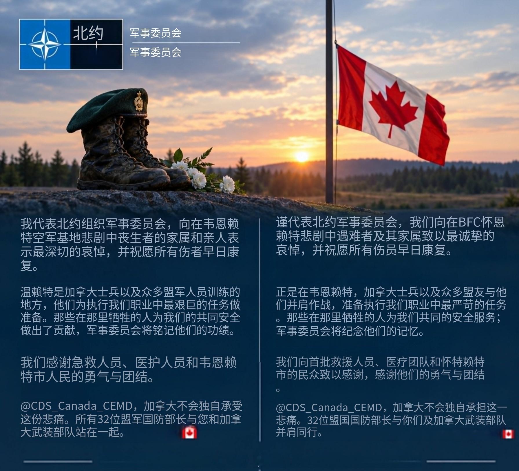 加拿大军事演习出了大事故官方报道有限，但情况并不乐观。来自加拿大空军基地韦恩赖特