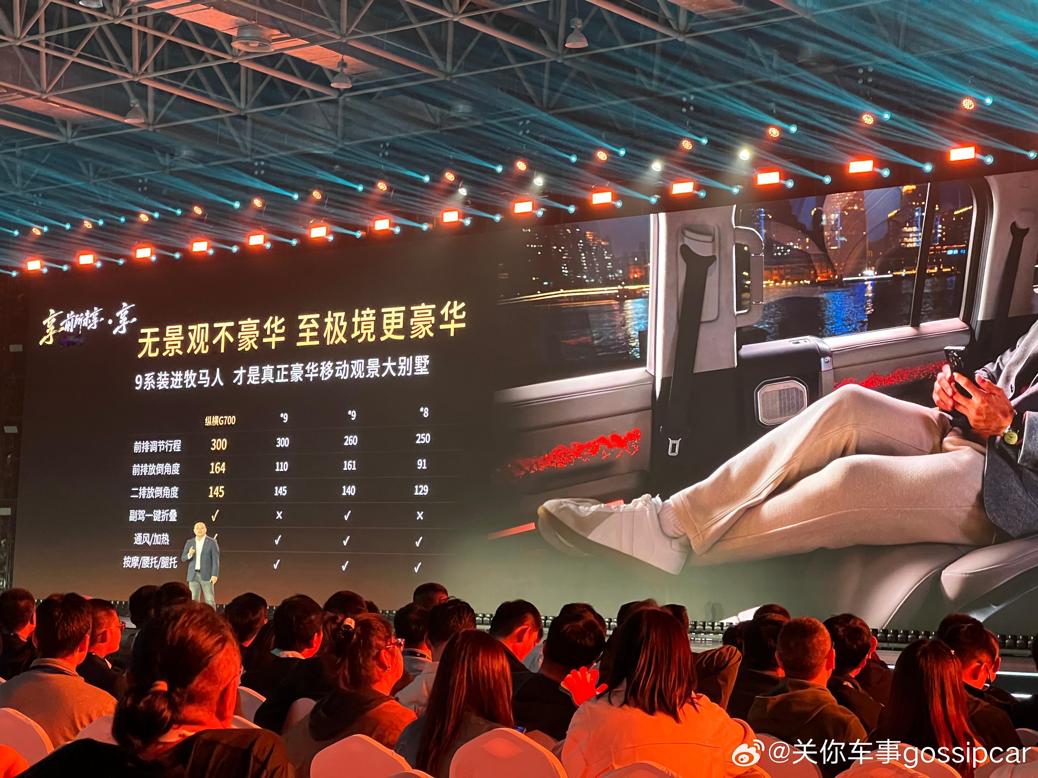 今天奇瑞汽车即将上市纵横G700，现场很多人都给出了很高的评价，说开纵横G700