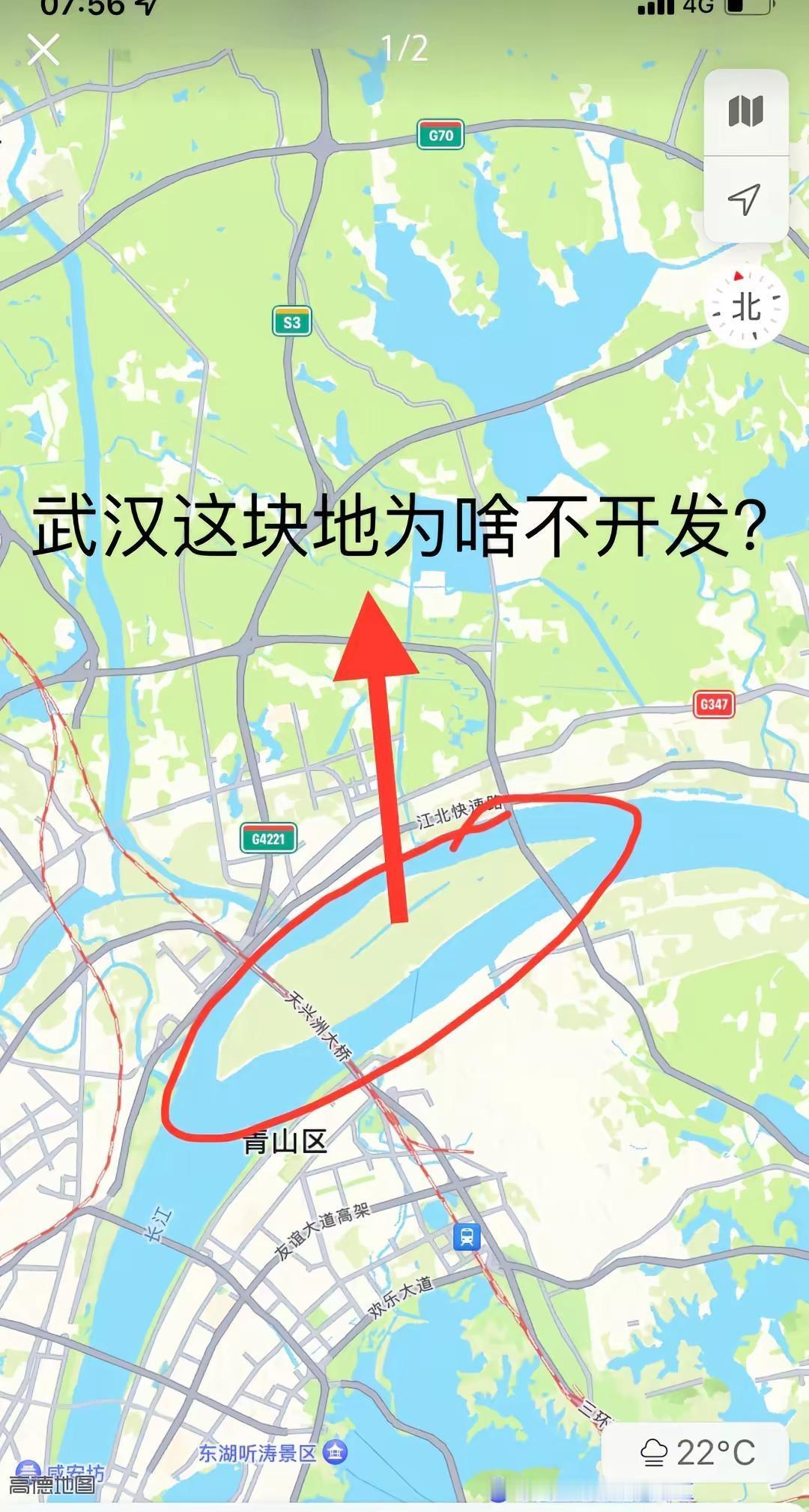 武汉这里开发了不应该就是一个漂亮小岛吗 风景肯定很好呀怎么不开发呢武汉地图 武汉