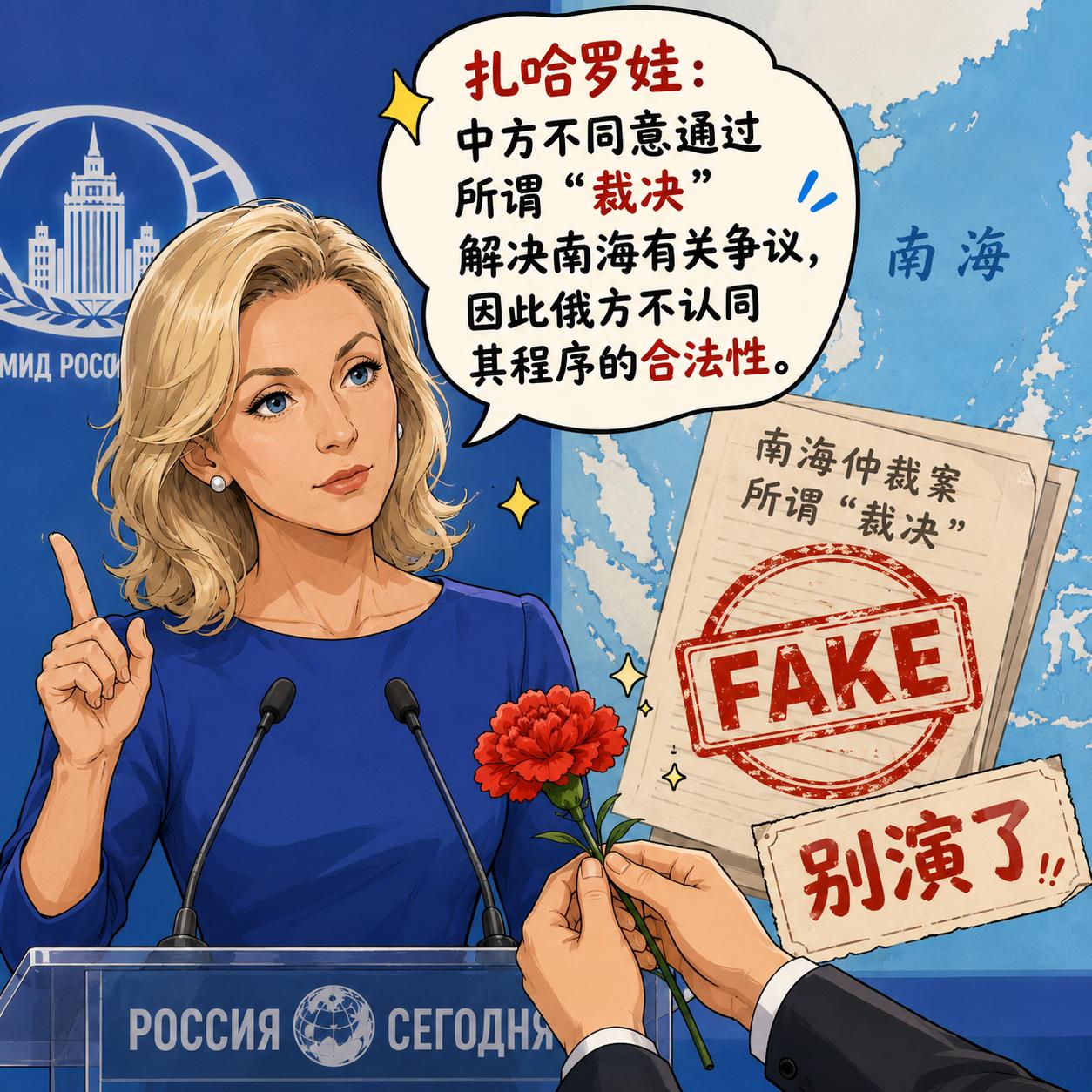 “中方不同意，因此俄方也不同意”——扎哈罗娃也太硬核了！

日前俄罗斯外交部发言