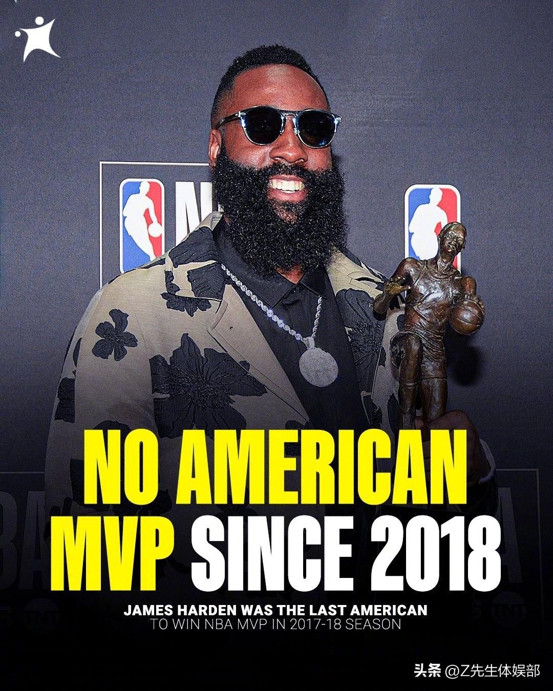 NBA上一位美国MVP还是8年前，下一位要到何时？

上一位美国本土MVP还是2