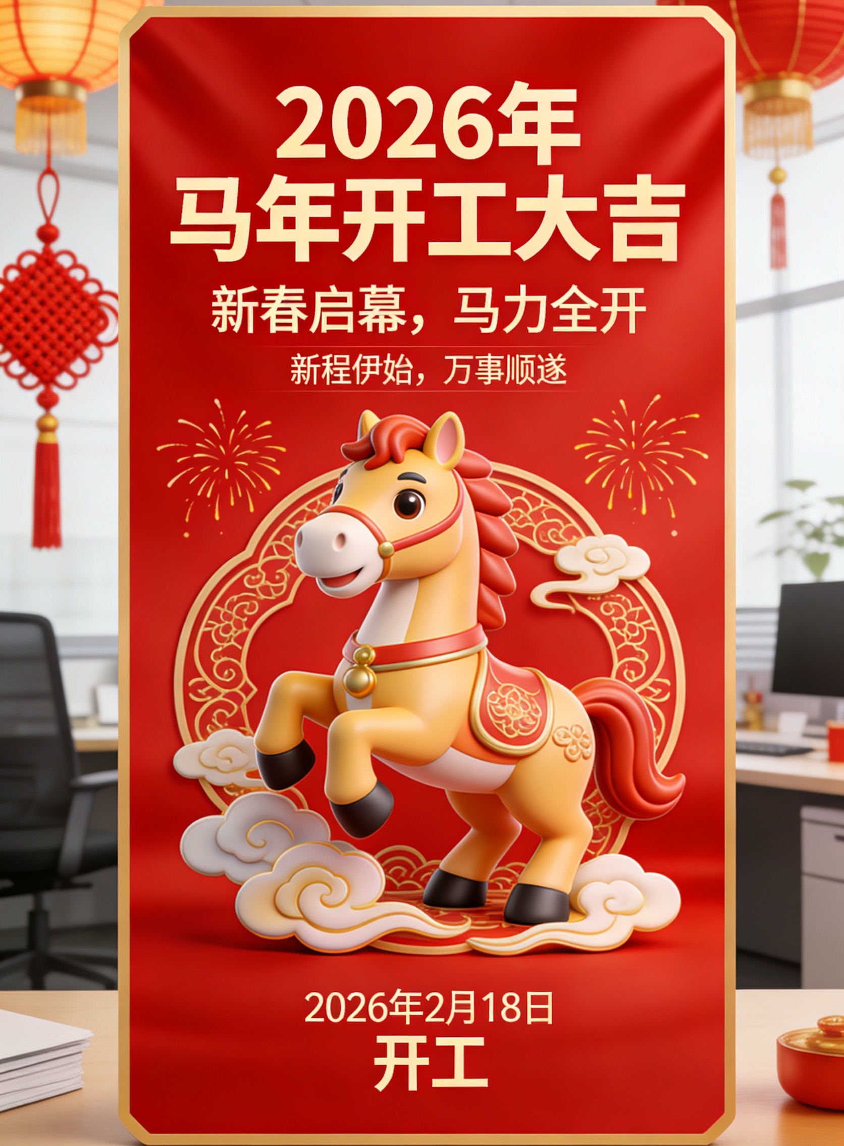 开工大吉各位今天都上班了吧！假期总是过的那么快，下一个长假遥遥无期啊！ 