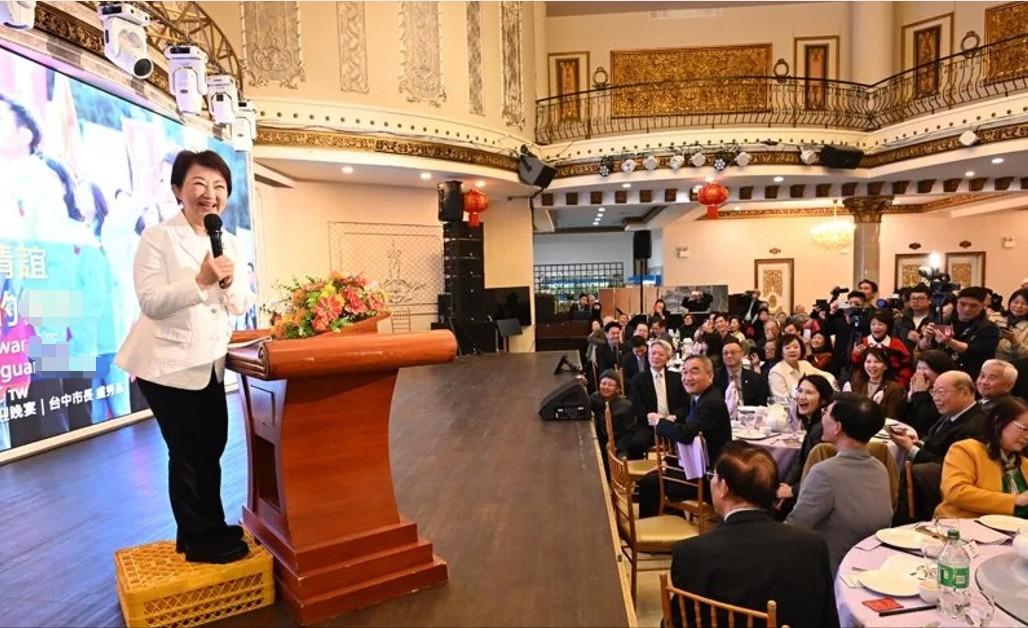 出席纽约侨宴，卢秀燕：两岸要和平须释善意

台中市长卢秀燕14日来到纽约参加侨界