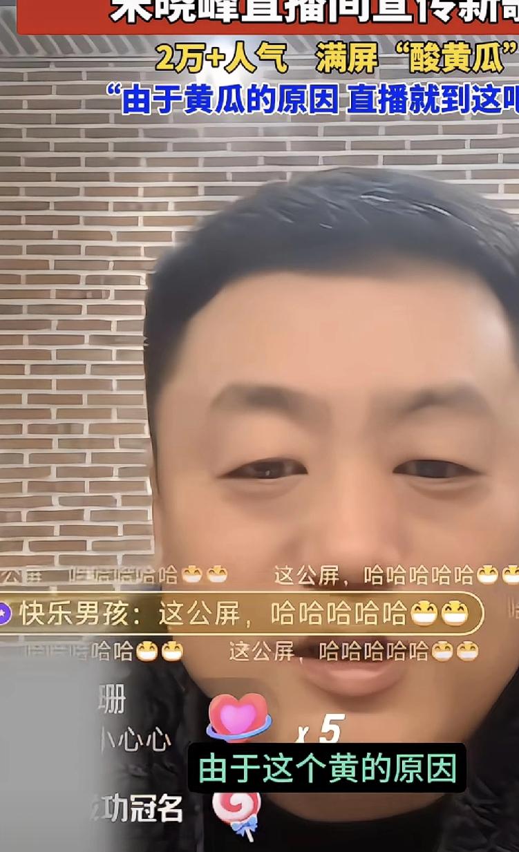 赵本山传媒的宋晓峰也不能直播了，原因就是闫学晶那里的酸黄瓜事件导致他新歌上线直播