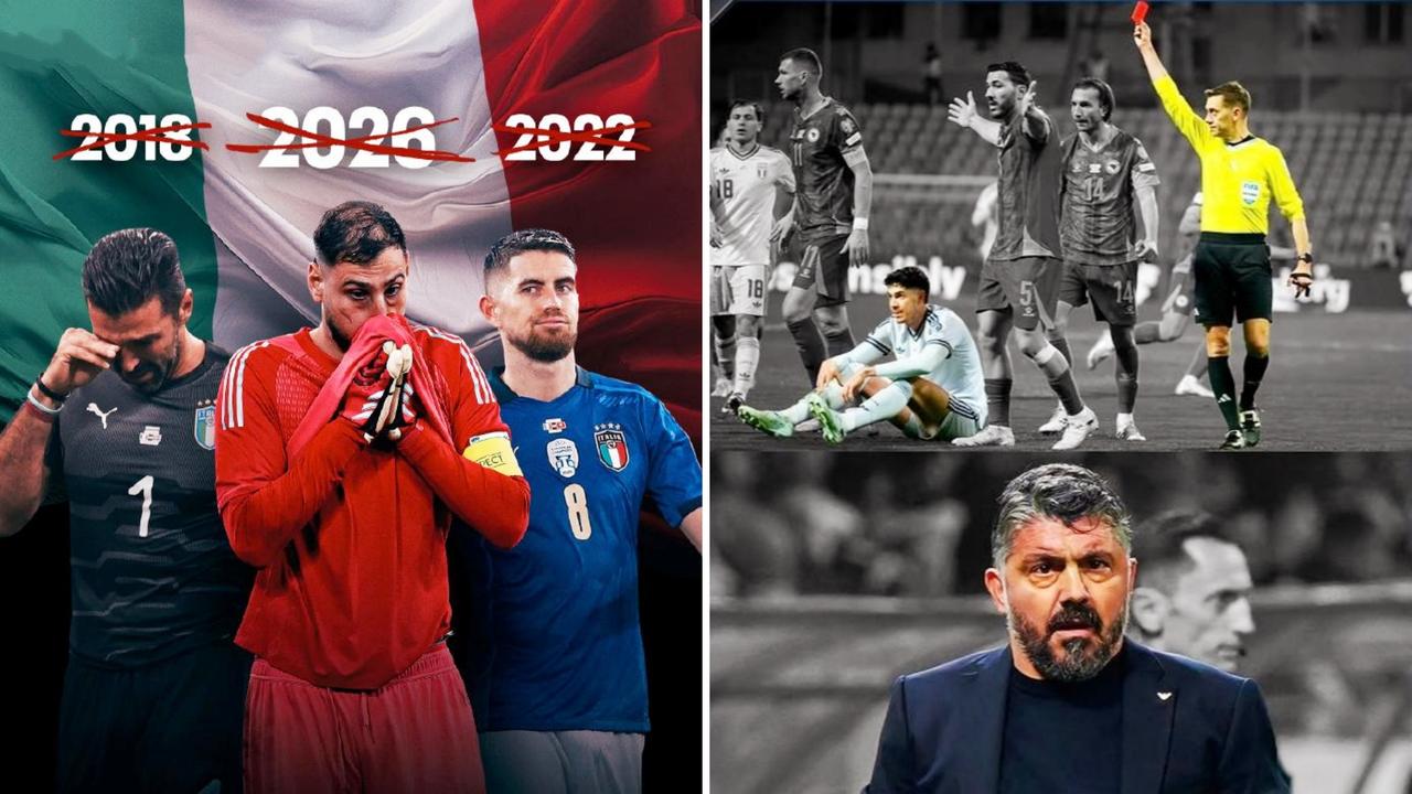 梦碎！世欧预附加赛决赛意大利不敌波黑，无缘晋级2026美加墨世界杯。
意大利连续