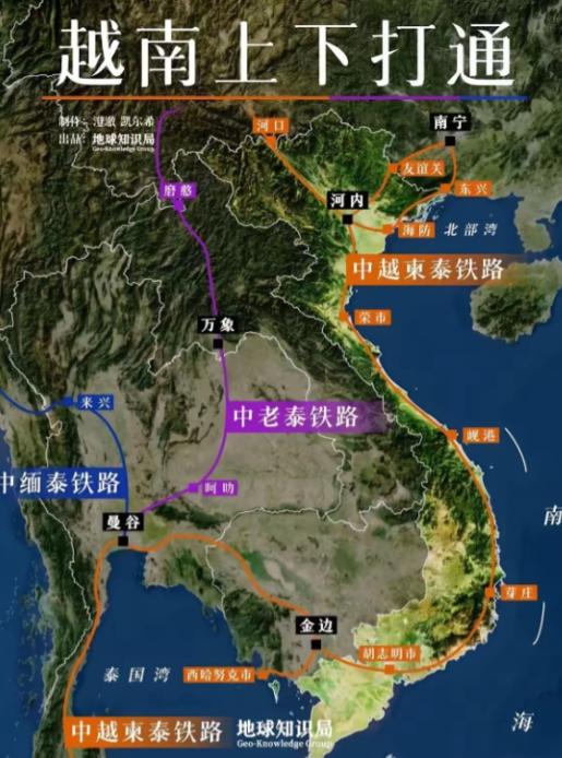 越南已经全方位无死角的彻底慌了！南北高铁一整套组合拳打完了，中国没上当，越南已经