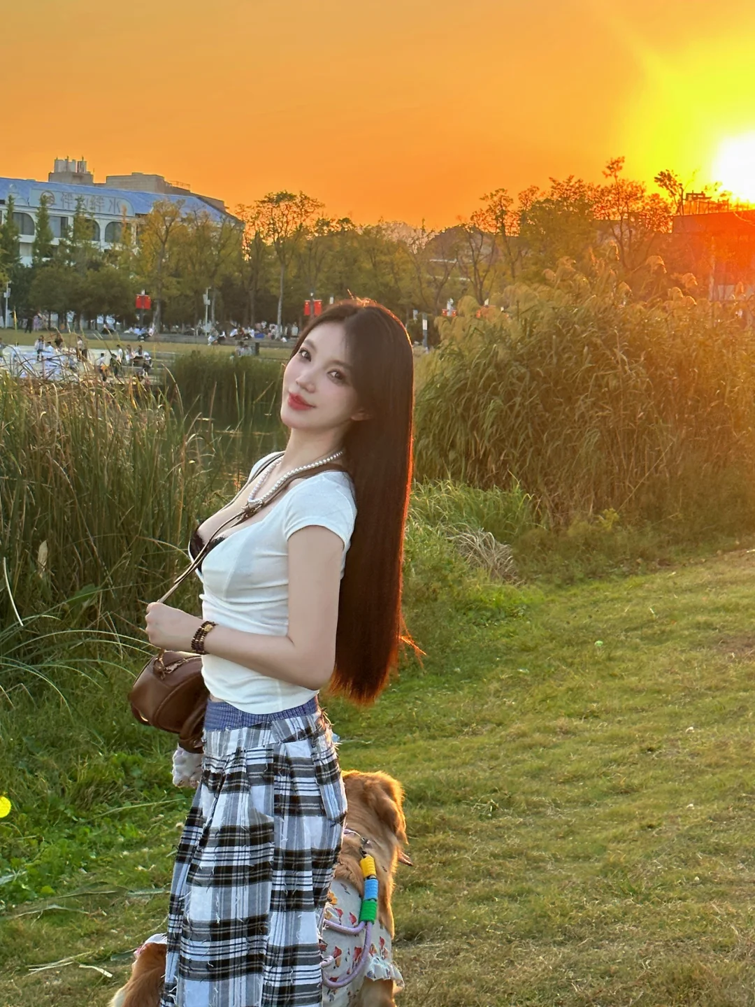 在后湖！日落拍照绝绝子🌇