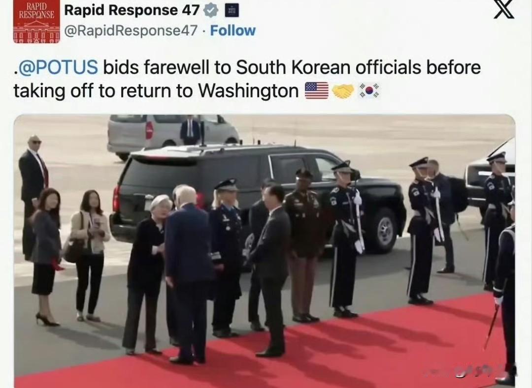 韩国这下子尴尬了，特朗普开完G2会晤后就回国了，不在韩国继续多留一天开APEC会