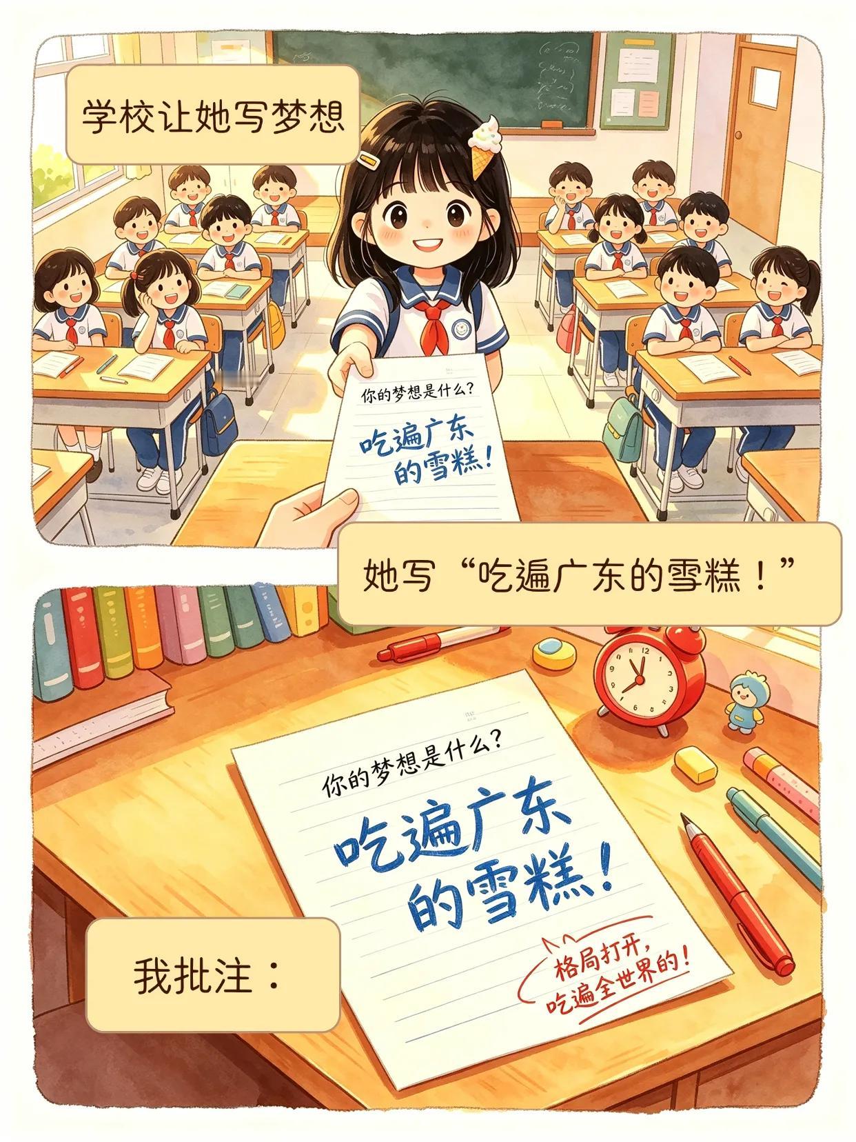 愿你的奇思妙想都有人听，古灵精怪都被好好保管，快乐来得简简单单，就像踩水坑和吃冰