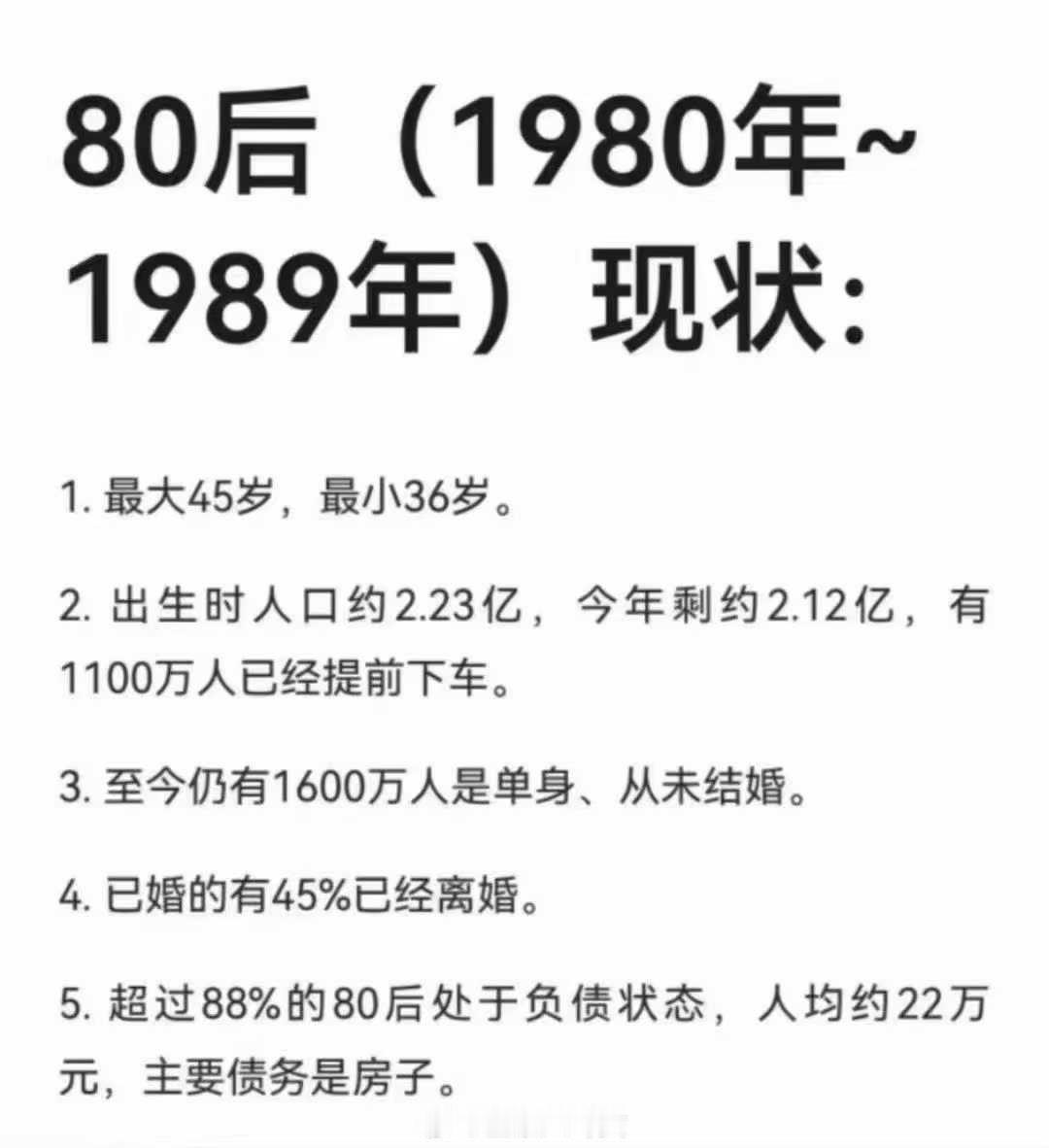 80后现状，除去第二条，看看你符合哪条[doge] ​​​